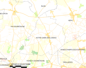 Poziția localității Notre-Dame-des-Landes
