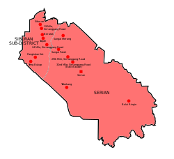 Location of Serian