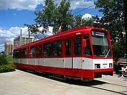 Modern Edmonton streetcar -d