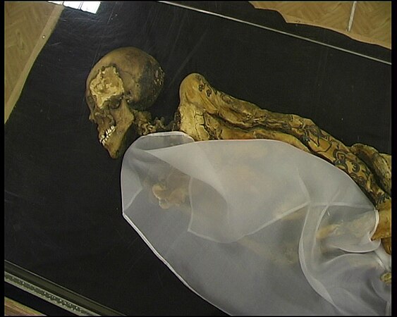 Getatoeëerde mummie van de "Oekokprinses"