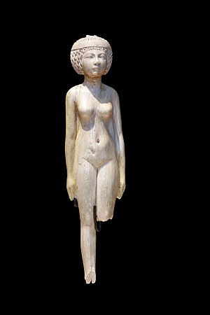 Naked woman. Ivory