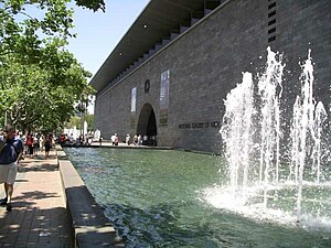 International building of the National Gallery of Victoria.