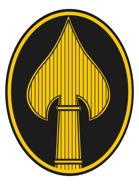 Insigne de l'OSS, repris depuis par le United States Special Operations Command.