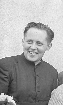 P. Stanislav Krátký při oslavě deseti let kněžství v roce 1956