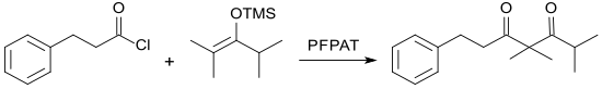 Synthese von beta-Diketonen mit PFPAT-Katalyse