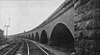 A section of the brick viaduct that is part of the Wilmington Rail Viaduct