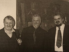 Н. В. Перцов (по центру) с братьями Владимиром (1933—2017) — слева, и Александром (1939—2009)