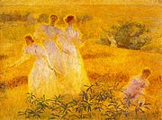 「陽光の中の少女たち」(1895)