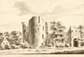 'Plekenpol' als ruïne in de 18e eeuw, door Abraham de Haen