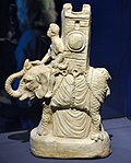 Roman statuette of a Carthaginian war elephant