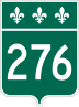 Route 276 marker