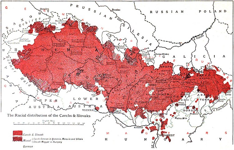 The Racial distribution of the Czechs and Slovaks