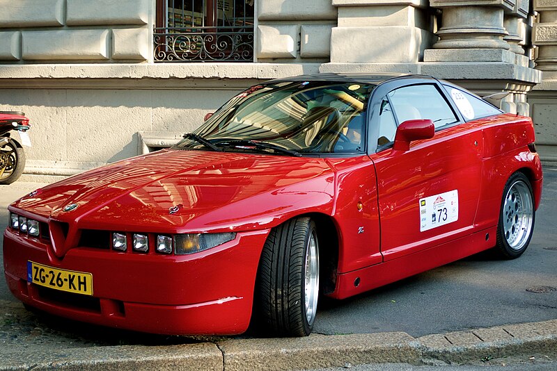 800px Red Alfa Romeo SZ 1990 Alfa Romeo SZ Coupe Red Alfa Romeo SZ