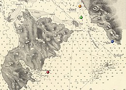 Map showing the sound of Eriskay—the area between Eriskay's north coast and the southern coast of South Uist