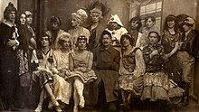 Members of a clandestine gay group in Petrograd, in 1921 Russia gay 1921.jpg