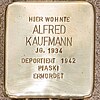 Stolperstein für Alfred Kaufmann