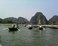 Auf dem Fluss Ngô Đồng bei Hoa Lư Richtung Tam Cốc