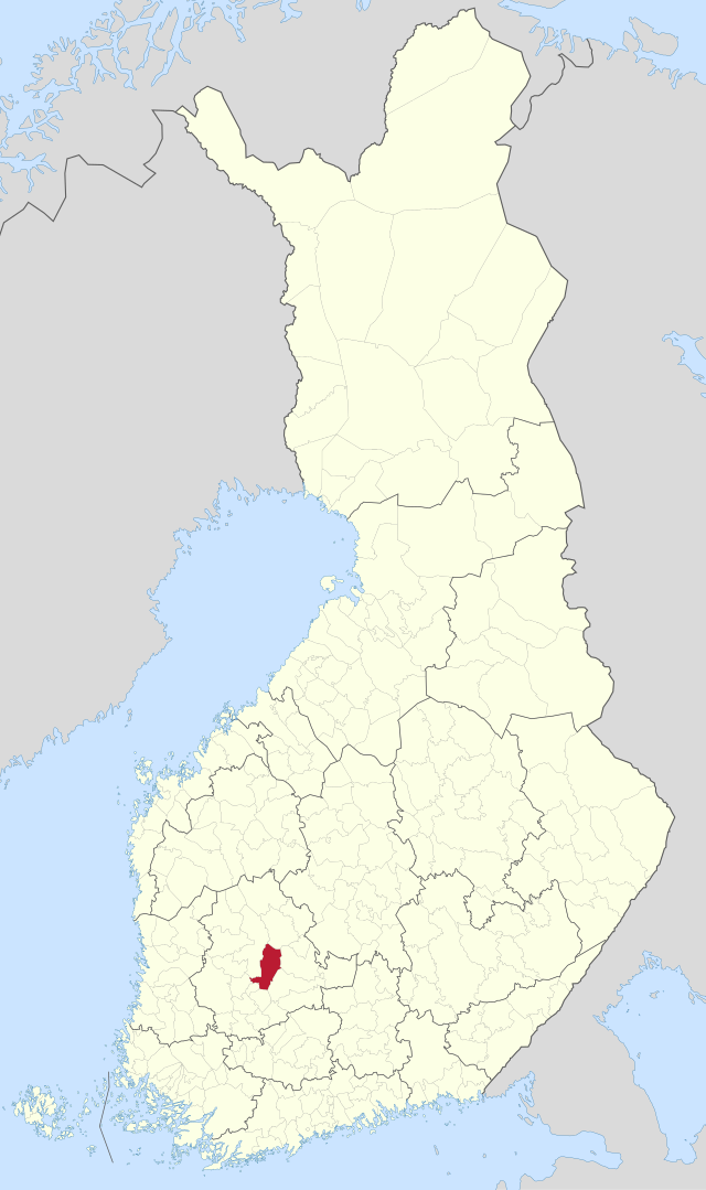 Kart over Tammerfors