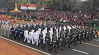 The UAE contingent passes through the Rajpath, on the occasion of the 68th Republic Day Parade 2017, in New Delhi on January 26, 2017.jpg