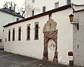 Wand des ehemaligen Mettlacher Hofs (um 1600), heute Teil des Klinikums Mutterhaus der Borromäerinnen, Krahnenstraße 11