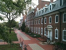 Brown and Sypherd Hall; residence halls on the North Green UD North Green.JPG