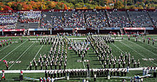 Minuteman Marching Band during a pre-game show. Ummb06-09048.jpg