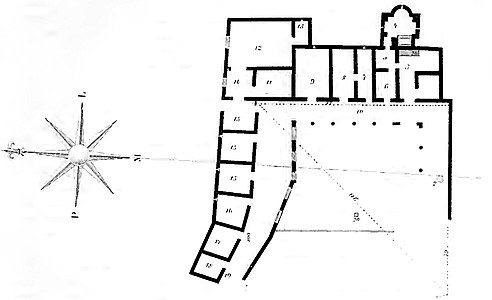 Planta de la Vil·la del filòsof