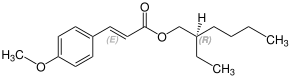  (E, R) -Octinoxat Công thức cấu trúc V2.svg 