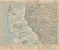 Topographische Übersichtskarte des Deutschen Reiches, Blatt 08/09 Westerland-Tondern (1906): Der Seesand ist nur noch eine überspülte Sandbank, gekennzeichnet durch ein schwimmendes Schifffahrtszeichen