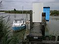 Ponton de pêche sur le canal près de la Charente - Saint-Laurent-de-la-Prée