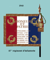 Letzte Regimentsfahne (Rückseite)