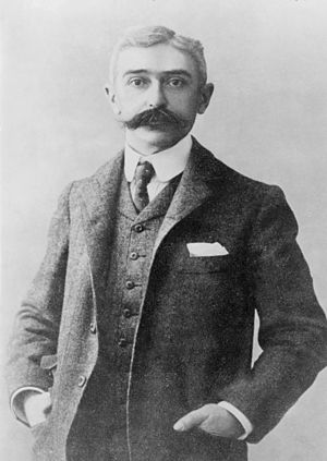 Baron Pierre de Coubertin, half-length portrai...
