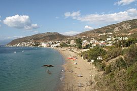 Vue sur la Plage de Toló.