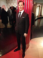 Waxwork of Cumberbatch at Madame Tussauds, London Benedict Cumberbatch figure at Madame Tussauds London.jpg