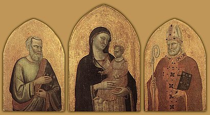 Madonna z Dzieciątkiem ze św. Mateuszem i Mikołajem (1328), Galeria Uffizi Florencja