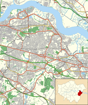 Location map United Kingdom London Bexley