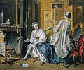 Дама в туфельках-мюлі, Франція XVIII століття