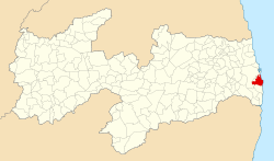 Расположение Жуан Песоа в штате Параиба