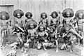 A group of young men at Adaut in Selaru, Tanimbar Islands, provably in the early 20th century.