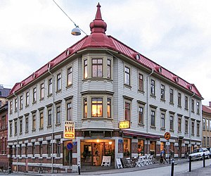 Casa típica de Majorna na rua Allmänna vägen