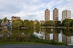 A view from the south shore of Harlem Meer (2016).