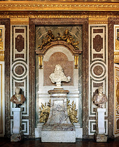 Bust of Louis XIV by Bernini in the Salon of Diana