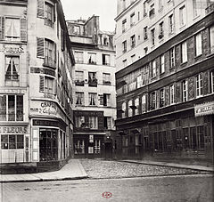 Rue du Haut-Moulin, du marché aux fleurs, ca. 1853–70