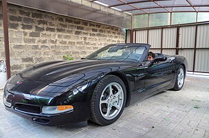 Corvette C5 convertible, open