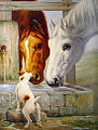 Собака и две лошади