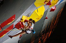 Laura Rogora ve finále MS 2018 v lezení na obtížnost v Innsbrucku