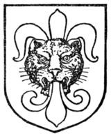 Fig. 332.—Leopard's face jessant-de-lis.