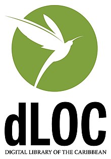 Логотип Цифровой библиотеки Карибского бассейна (dLOC)