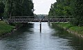 Ehemalige Eisenbahnbrücke des städtischen Industriegleises über die Mangfall