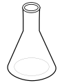 Grafické zobrazení Erlenmeyrovy baňky
